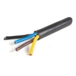 4mm 4 Core + Earth AC Flexi Cable black